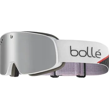 Bolle NEVADA SMALL race white matte / black chrome, lyžařské brýle 23/24