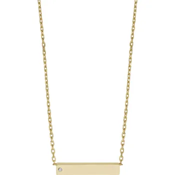 Náhrdelník Fossil Moderní pozlacený náhrdelník s krystalem JOF00820710 + 2 měsíce na vrácení zboží