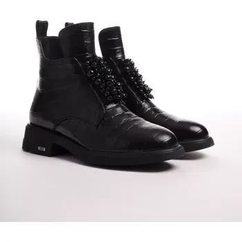 Dámská zimní obuv Epica dámské kotníkové černé lakované 37