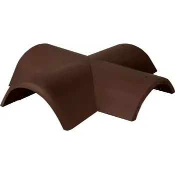 betonová krytina Bramac EU NOVO rozdělovací hřebenáč X s příchytkou tmavohnědá