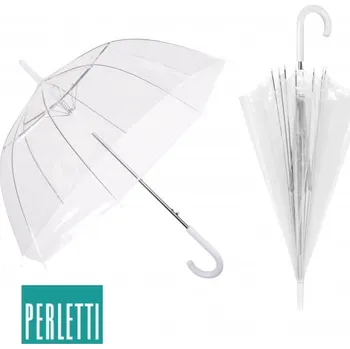 PERLETTI Automatický deštník BASIC Transparent, 12063