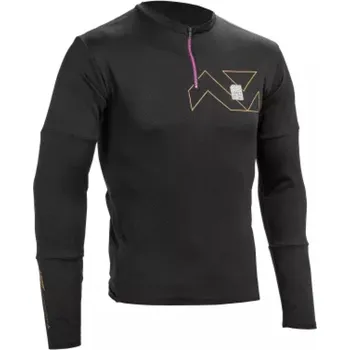 cyklistický dres LEATT Cyklistický dres s dlouhým rukávem zimní - MTB TRAIL 4.0 - černá M