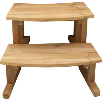 Kirami Dřevěné schůdky STEPIN - termodřevo