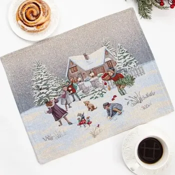 prostírání Vánoční prostírání s motivem Zimní radovánky 40x50 cm