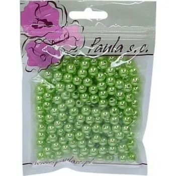 Dětské navlékací korálky Korálky 8mm zelené plastové 50 g [A]