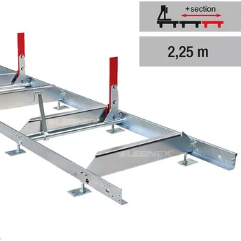 Pásová pila Prodlužovací sekce pro PILOUS CTR 750 (řezná délka 2,25 m, 1x upínač, 1x opěrka)