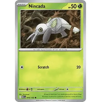 Volný čas Pokémon MEG 016/132 Nincada - Mega Evolution Stav: Near Mint, Verze: NORMAL