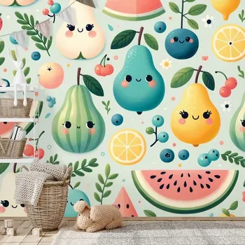 Tapeta Dovido Fototapeta veselé ovoce s úsměvy