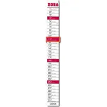 BOBO Nástěnný kalendář vázanka úzká 2026