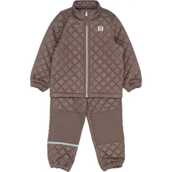 Kojenecká souprava Dětský termo set bunda a kalhoty Mikk-Line - hnědý Chocolate Chip Velikost: 122