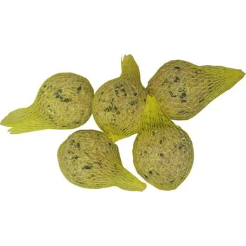 Krmivo pro ptáka Pesan LOJOVÁ KOULE pro venkovní ptactvo 90g (žlutá síťka)