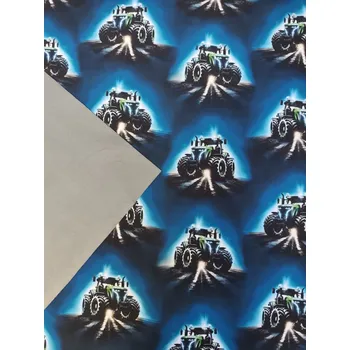 Softshell zimní - Traktor na modré