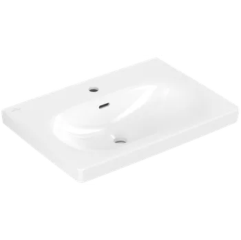 Umyvadlo Villeroy & Boch Skyla - Nábytkové umyvadlo 650x460 mm, s přepadem, alpská bílá 5A516501