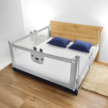 Postel Zábrana na postel PupyHou 200 cm, Šedá