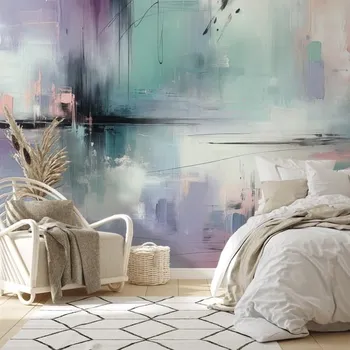 Tapeta Dovido Samolepící tapeta pastelové abstraktní tahy štětcem