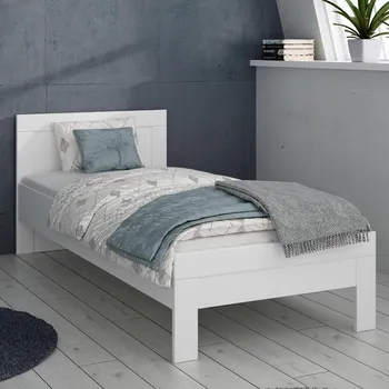 Postel Jednolůžková postel SNOWIE 90x200 cm bílá