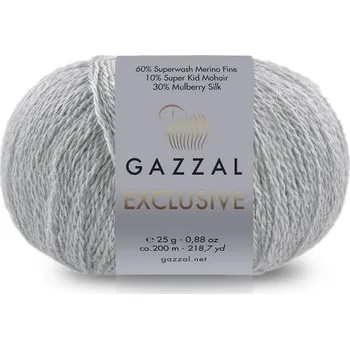 Příze Příze Exclusive Gazzal 9921 světle šedá