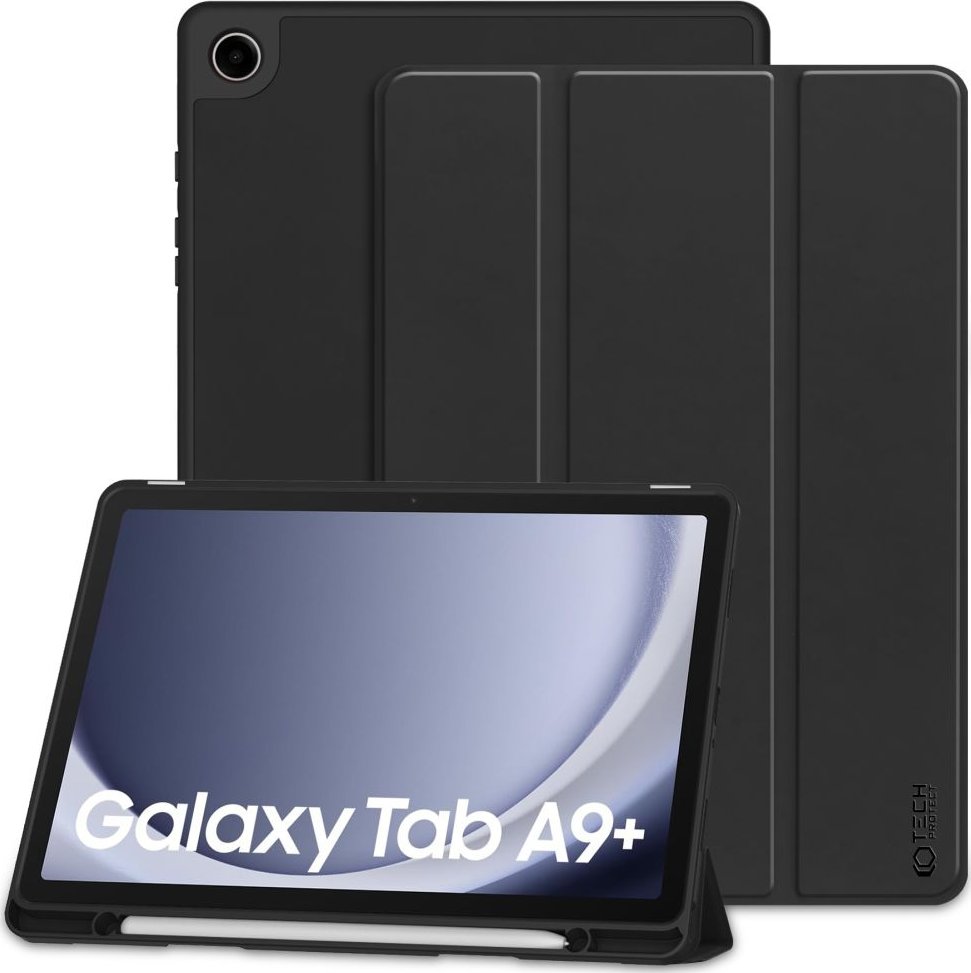 Tech-Protect Pouzdro na Samsung Galaxy TAB A9+ PLUS 11.0 (2023) - Tech-Protect, SmartCase Pen Black