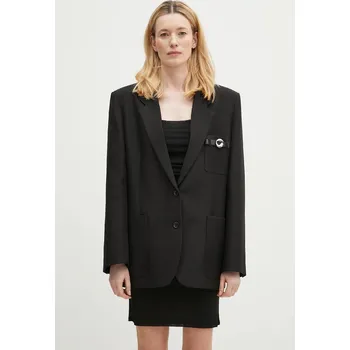 Dámské sako Sako Coperni Belted Pocket Tailored, L, černá, 99X