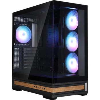 PC skříň Zalman skříň P40 Namu / midT/ 4x120mm ARGB fan / 2xUSB 3.0 / USB-C / panoramatická / dřevěné doplňky / černá