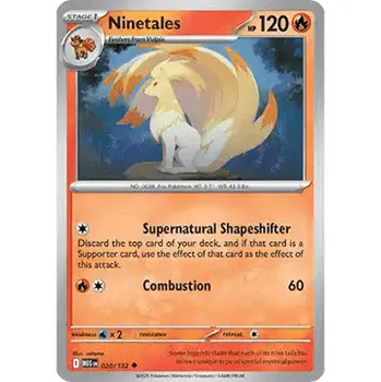 Karetní hra Pokémon MEG 020/132 Ninetales - Mega Evolution Stav: Near Mint, Verze: NORMAL