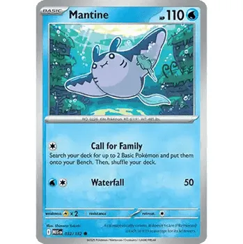 Volný čas Pokémon MEG 032/132 Mantine - Mega Evolution Stav: Near Mint, Verze: NORMAL