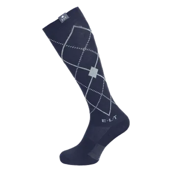 Waldhausen Jezdecké podkolenky ELT Argyle, tmavě modré Barva: Modrá, Velikost: 39 - 42