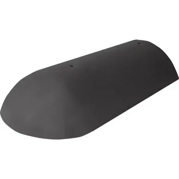 Střešní krytina Bramac EU NOVO koncový hřebenáč s vrutem břidlicově černá