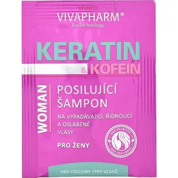Šampon Vivaco Keratinový šampon na vlasy s kofeinem VIVAPHARM - vzorek 4 ml