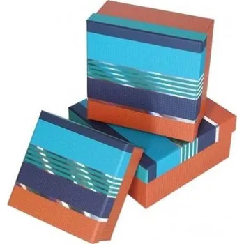 Dárková krabička Dárková krabička papírová Modern Lines sada 3ks