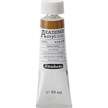 Vodová barva Schmincke Akademie Akrylová barva 655 Raw Sienna 60 ml 1 ks
