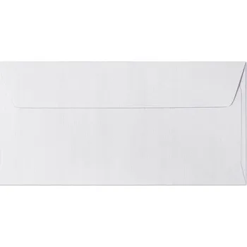 Obálka Ozdobné obálky Holland - DL, 120 g/m2, struktura látky, bílé, 10 ks