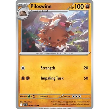 Karetní hra Piloswine 078/159 - Journey Together Typ karty: Reverse Holo