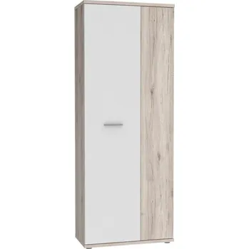 Ložnice Komoda/Botník SIMO bílá/taupe