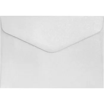 Obálka Ozdobné obálky Pearl - B6, 150 g/m2 , perleťové, bílé, 10 ks<br />