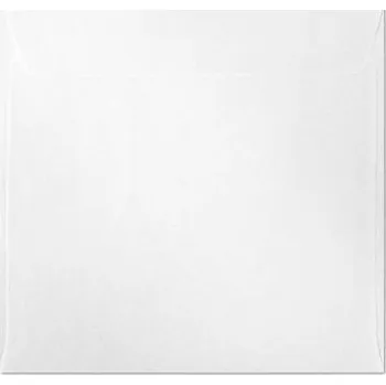 Obálka Ozdobné obálky Millenium - 15,8 x 15,8 cm, 120 g/m2, metalické, diamantově bílé, 10 ks