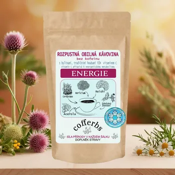 Káva Obilná kávovina bez kofeinu ENERGIE