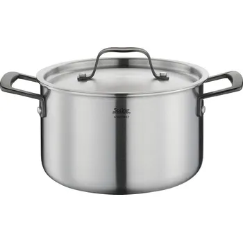 Spring Hrnec s poklicí Gourmet, 20 cm, černá