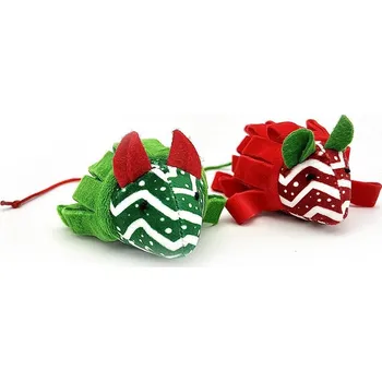 Hračka pro kočku ZooRoyal vánoční myši s kočičí mátou 2 ks sada