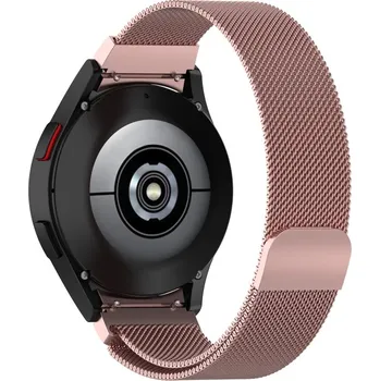 Ostatní příslušenství k chytrým hodinkám VSECHNONAMOBIL 81537 MILANESE Kovový řemínek pro Samsung Galaxy Watch FE růžový