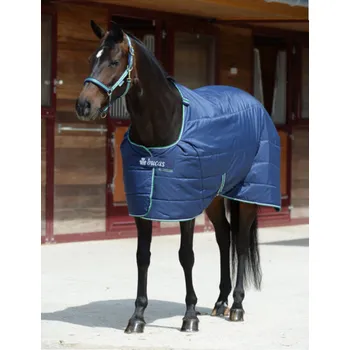 Deka pro koně Bucas Stájová deka Quilt Silk-feel, 50g Barva: Tmavě modrá, Velikost: 125