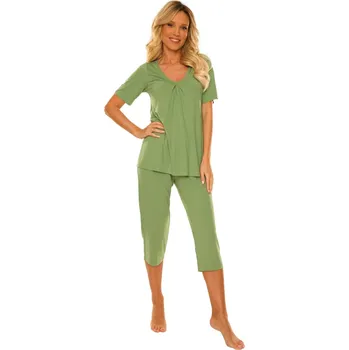 Dámské pyžamo Dámské pyžamo DE LAFENSE 878 DAHLIA šalvěj XXL 0