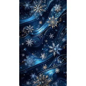 Úplet - Vločky na tmavě modré