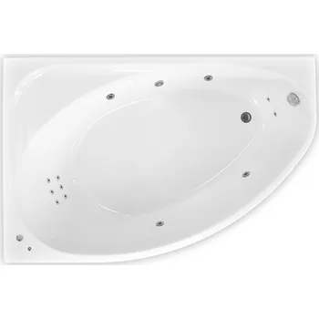 Vana ARTTEC DREAM SURF 170 x 110 cm hydromasážní akrylátová vana LEVÁ Prodloužená záruka + stěrka na sklo zdarma