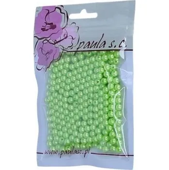 Dětské navlékací korálky Korálky 6mm zelené plastové 50 g [A]