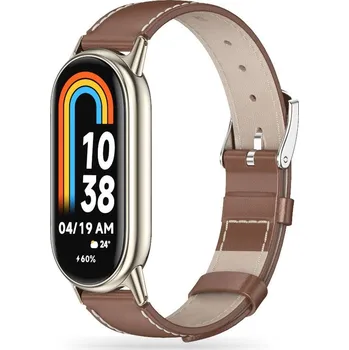Příslušenství k chytrým hodinkám Tech-Protect Řemínek pro Xiaomi Smart Band 8 / 9 - Tech-Protect, Leatherfit Brown