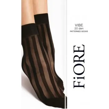 Dámské ponožky Dámské ponožky Fiore Vibe - 20 DEN Černá Uni