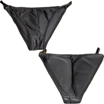 Kalhotky Černé dámské kalhotky s vycpávkami Varianta: XL Nové