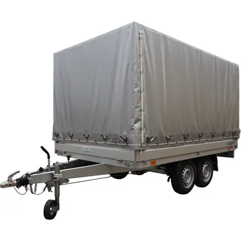 Přívěs k motorovému vozidlu Brzděný přívěs valník s plachtou AVZ 32 B2 2000kg 3000x1800mm