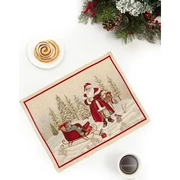 prostírání Vánoční prostírání s motivem Santa se saněmi 40x50 cm